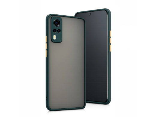 Vivo Y53s Kılıf Montreal Silikon Kapak - Yeşil