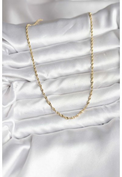 14K Gold Renk Kaplama Burgu Model CM Kadın Kolye