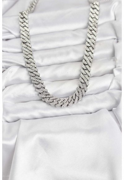 Pirinç Cuba Chain Gurmet Model Kolye