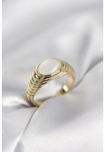 Gold Renk Vintage Model Kadın Yüzük