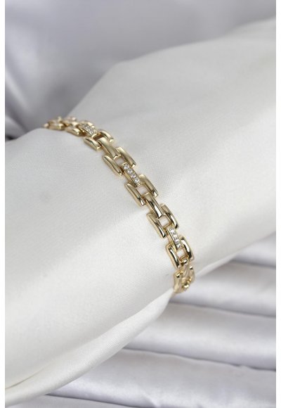 Xuping Zincir Model Gold Renk Kadın Bileklik