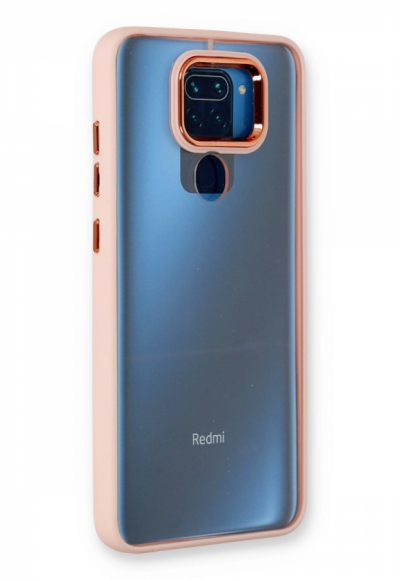 Xiaomi Redmi Note 9 Kılıf Dora Kapak - Pudra