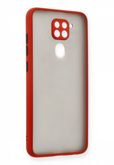 Xiaomi Redmi Note 9 Kılıf Montreal Silikon Kapak - Kırmızı