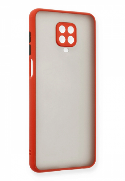 Xiaomi Redmi Note 9 Pro Kılıf Montreal Silikon Kapak - Kırmızı