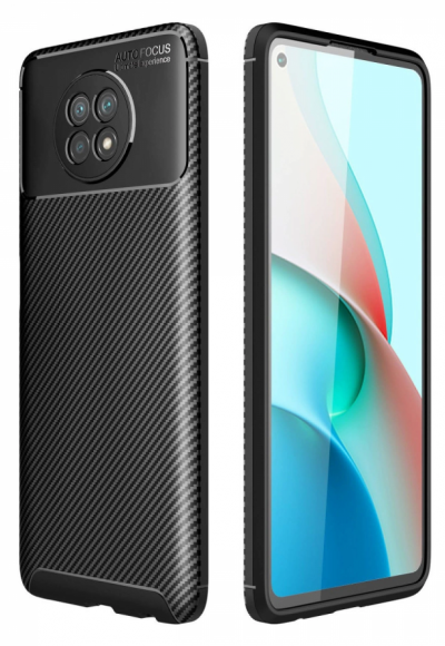 Xiaomi Redmi Note 9 5g Kılıf Auto Focus Karbon Kapak - Siyah