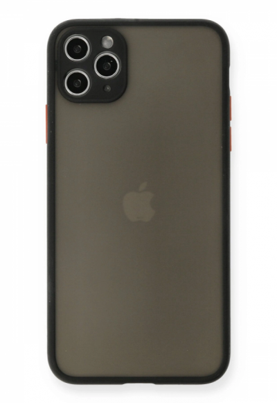Apple İphone 11 Pro Max Kılıf Montreal Silikon Kapak - Siyah