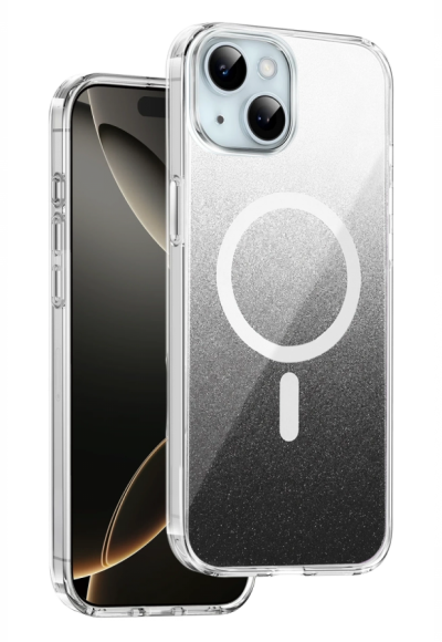 Onegif Apple İphone 15 Sora Simli Magsafe Kapak - Siyah