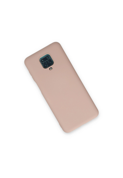 Xiaomi Redmi Note 9 Pro Kılıf Nano İçi Kadife Silikon - Pudra