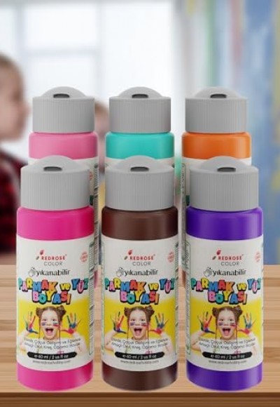Tamamlayıcı Renkler Parmak Boyası 6'lı Set 6x60 ml