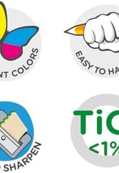 Supercolor Maxi Üçgen Kuru Boya Kalemi 12'Li