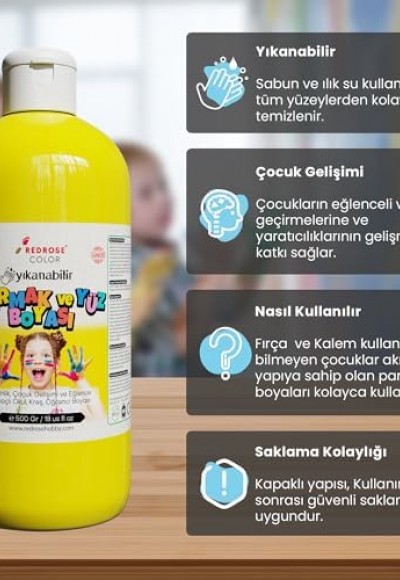 Sarı Parmak Boyası 500gr