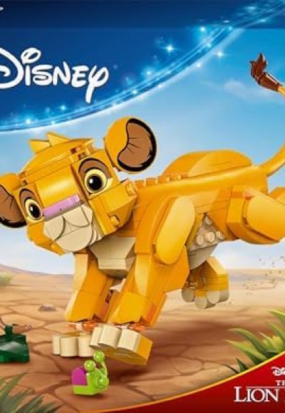 ǀ Yavru Aslan Kral Simba 43243 – 6 Yaş ve Üzeri Çocuklar İçin İnşa Edilebilen Yaratıcı Oyuncak Yapım Seti (222 Parça)