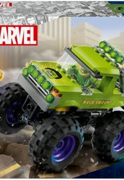 ǀ Hulk Kamyonu, Thanos'a Karşı 76312-7 Yaş ve Üzeri Çocuklar için Yaratıcı Oyuncak Yapım Seti, Doğum Günü Hediyesi Fikri (229 Parça)