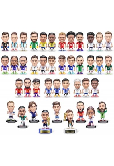 Zuru FIFA World Cup 2026 Ballers Series 1 Sürpriz Kapsül: Resmi  33 Farklı Futbolcu Figürü, Sürpriz Aksesuar ve Birleştirilebilir Saha Parçalı Koleksiyon Oyuncak Seti